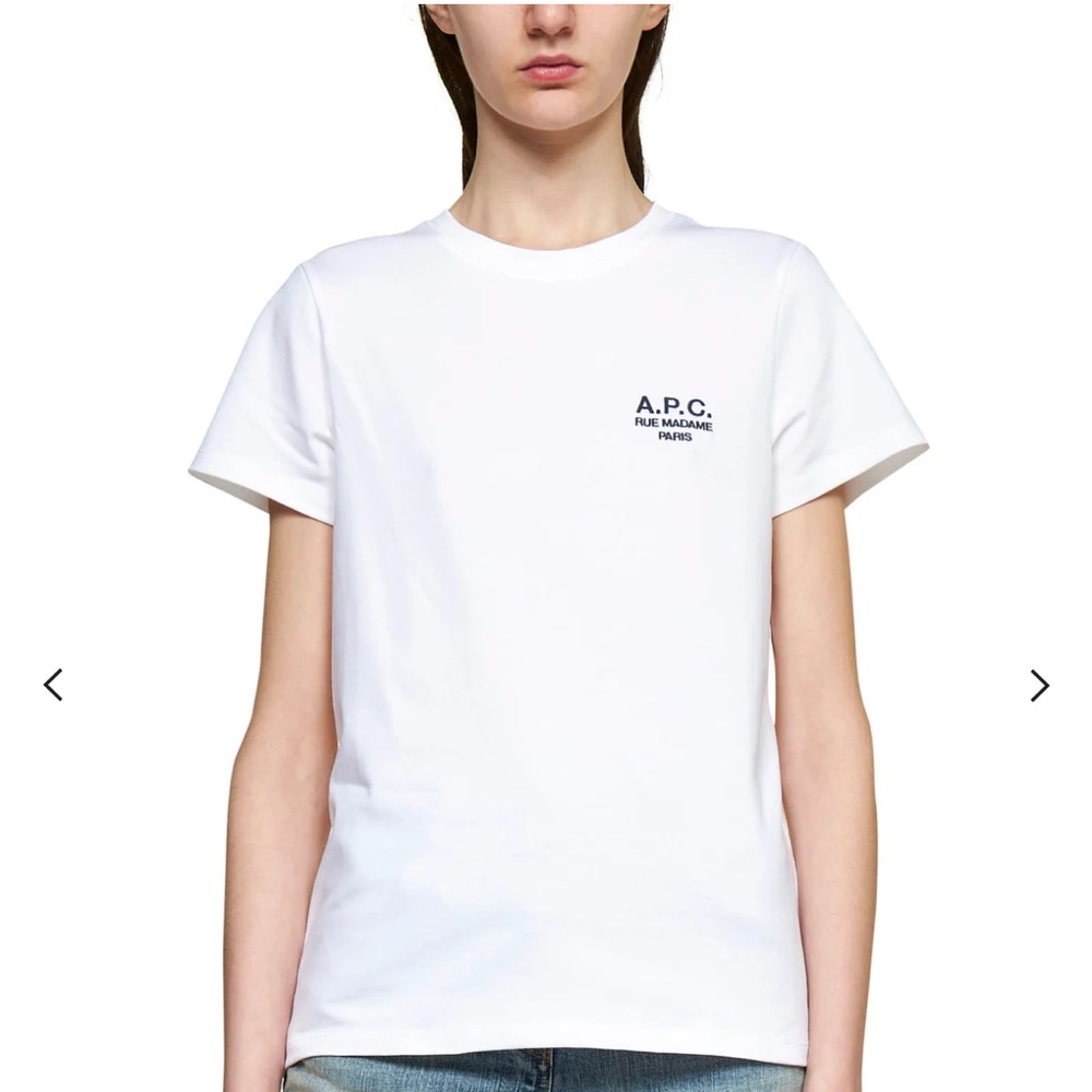 A.P.C. Logo Printed Crewneck T-Shirt XS 🇫🇷🎁